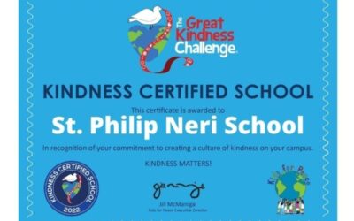 St. Philip Neri Earns Great Kindness Challenge Certificate