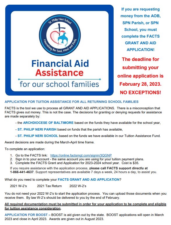 Financial Aid 2023 SPN